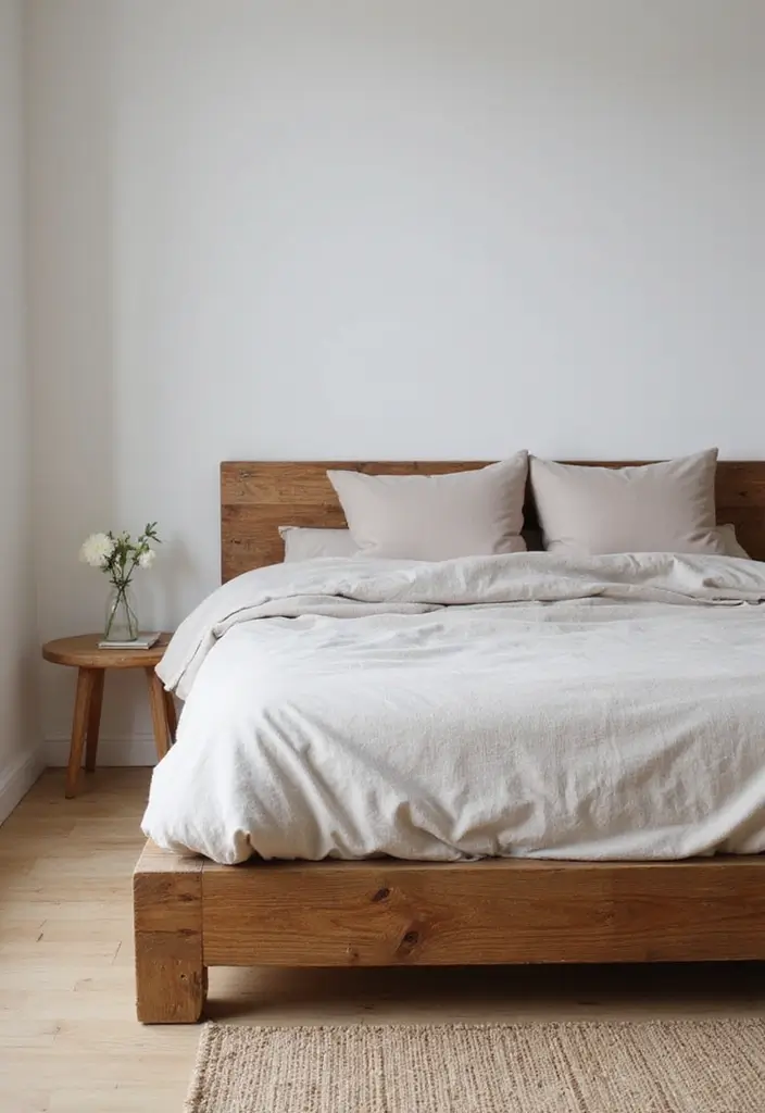 25 Minimalist Bedroom Ideas for Men That Look Sleek 1 25 Minimalist Bedroom Ideas for Men That Look Sleek - 1. Sleek Wooden Bed Frame