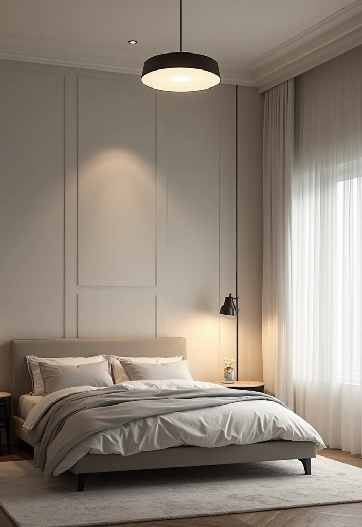 25 Minimalist Bedroom Ideas for Men That Look Sleek 12 25 Minimalist Bedroom Ideas for Men That Look Sleek - 12. Layered Lighting