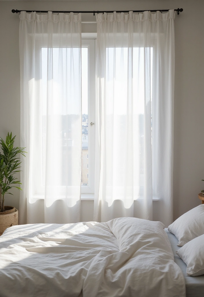 25 Minimalist Bedroom Ideas for Men That Look Sleek 13 25 Minimalist Bedroom Ideas for Men That Look Sleek - 13. Simple Window Treatments