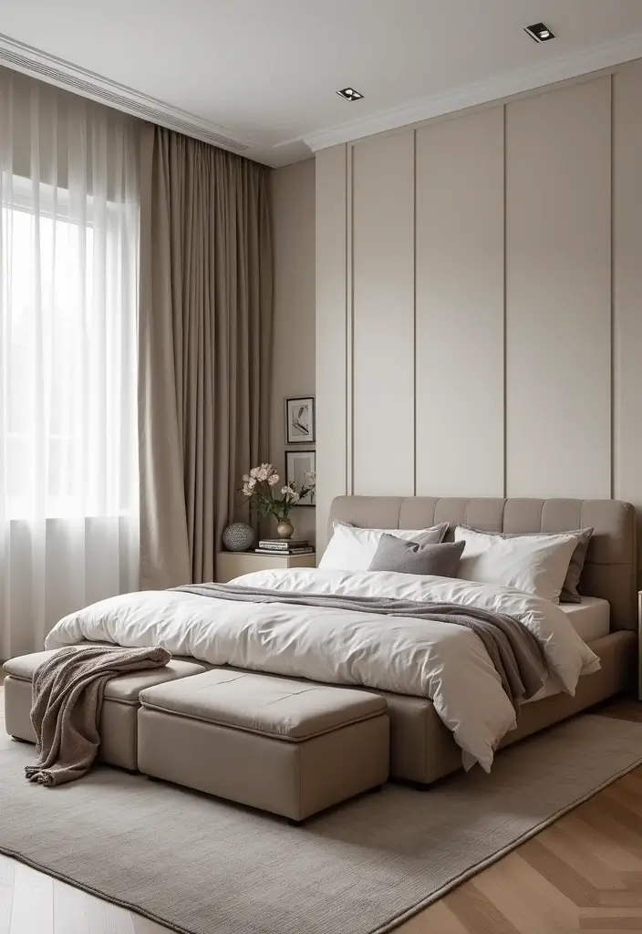 25 Minimalist Bedroom Ideas for Men That Look Sleek 14 25 Minimalist Bedroom Ideas for Men That Look Sleek - 14. Innovative Storage Solutions