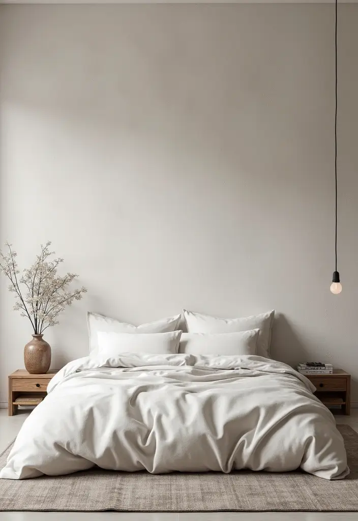 25 Minimalist Bedroom Ideas for Men That Look Sleek 7 25 Minimalist Bedroom Ideas for Men That Look Sleek - 7. Textured Wall Treatments