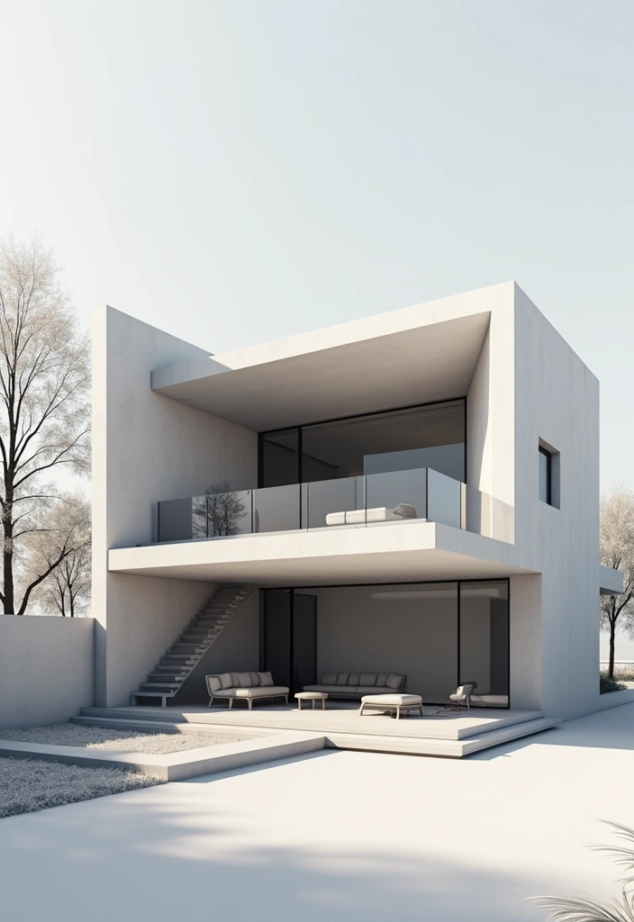 25 Minimalist Bloxburg House Ideas for Inspiration 11 25 Minimalist Bloxburg House Ideas for Inspiration - 11. Simple Cubist Design