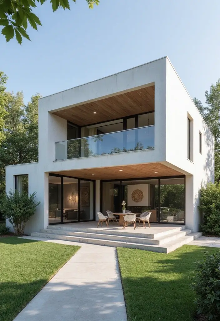 25 Minimalist Bloxburg House Ideas for Inspiration 2 25 Minimalist Bloxburg House Ideas for Inspiration - 2. Sleek Modern Villa