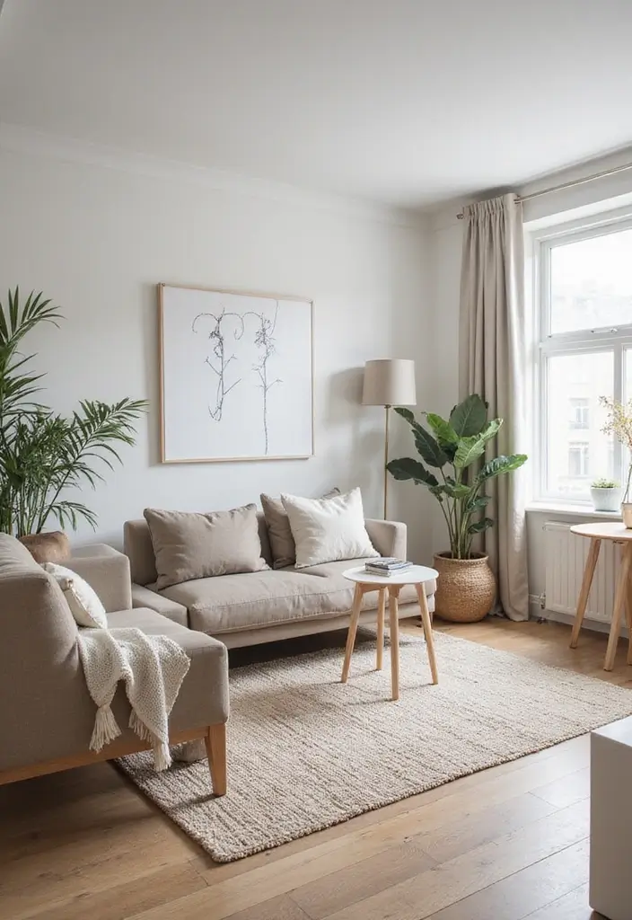 25 Minimalist Condo Design Ideas That Feel Spacious - 17. Simple Area Rugs