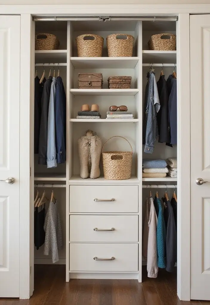 25 Minimalist Condo Design Ideas That Feel Spacious - 19. Customized Closet Solutions
