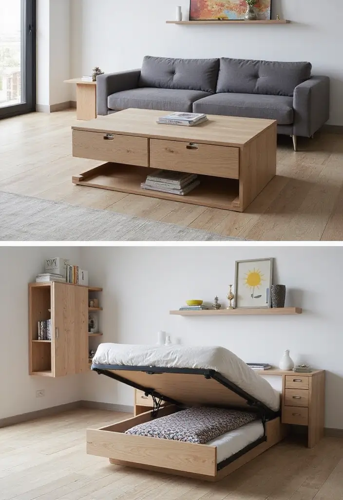 25 Minimalist Condo Design Ideas That Feel Spacious - 2. Multi-Functional Furniture