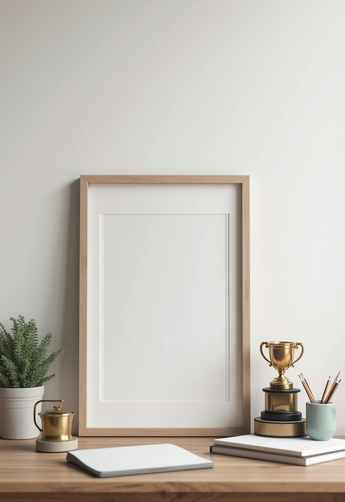 25 Minimalist Desk Ideas That Boost Productivity - 12. Personal Touches