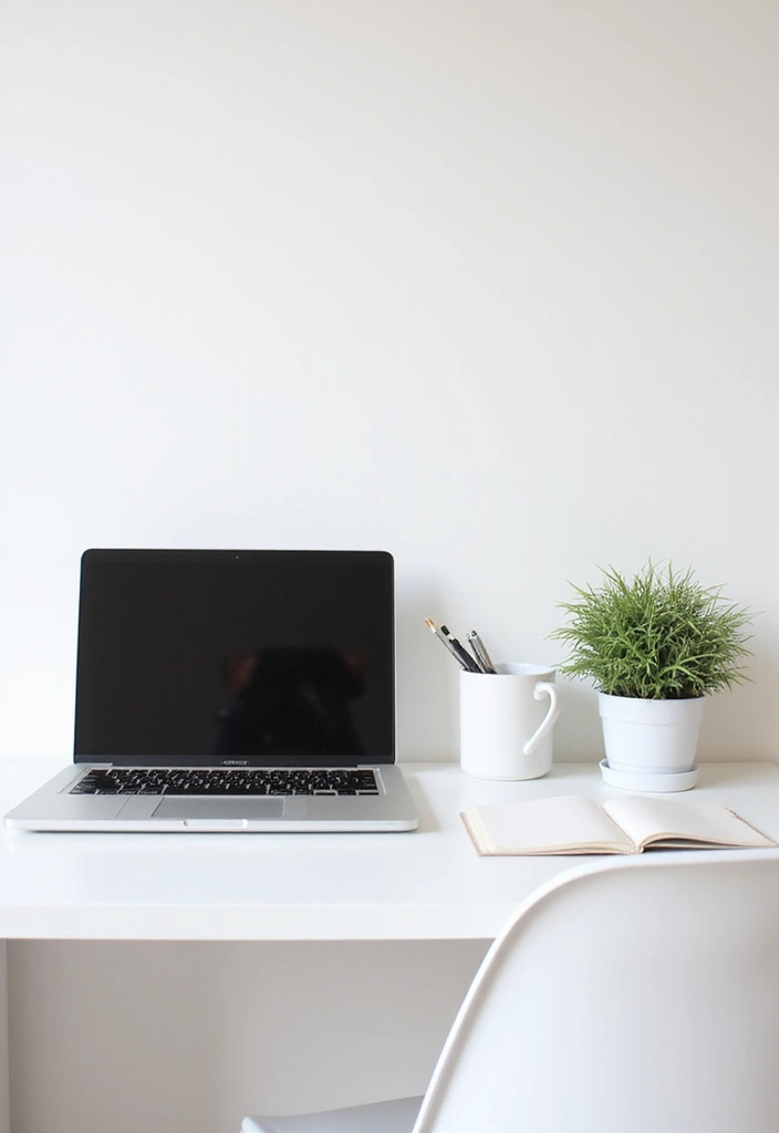 25 Minimalist Desk Ideas That Boost Productivity - 20. Simple Desk Setup