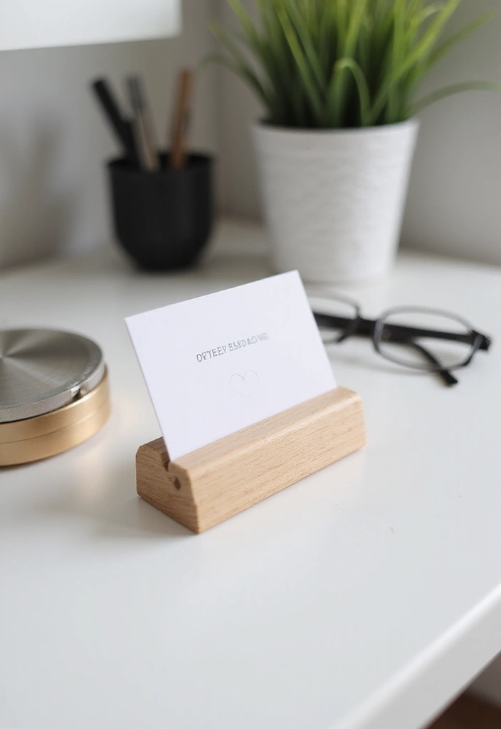 25 Minimalist Desk Ideas That Boost Productivity - 24. Daily Intentions at Your Desk