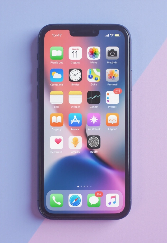 25 Minimalist Homescreen Ideas for a Clean Look 11 25 Minimalist Homescreen Ideas for a Clean Look - 11. Mood-Boosting Colors