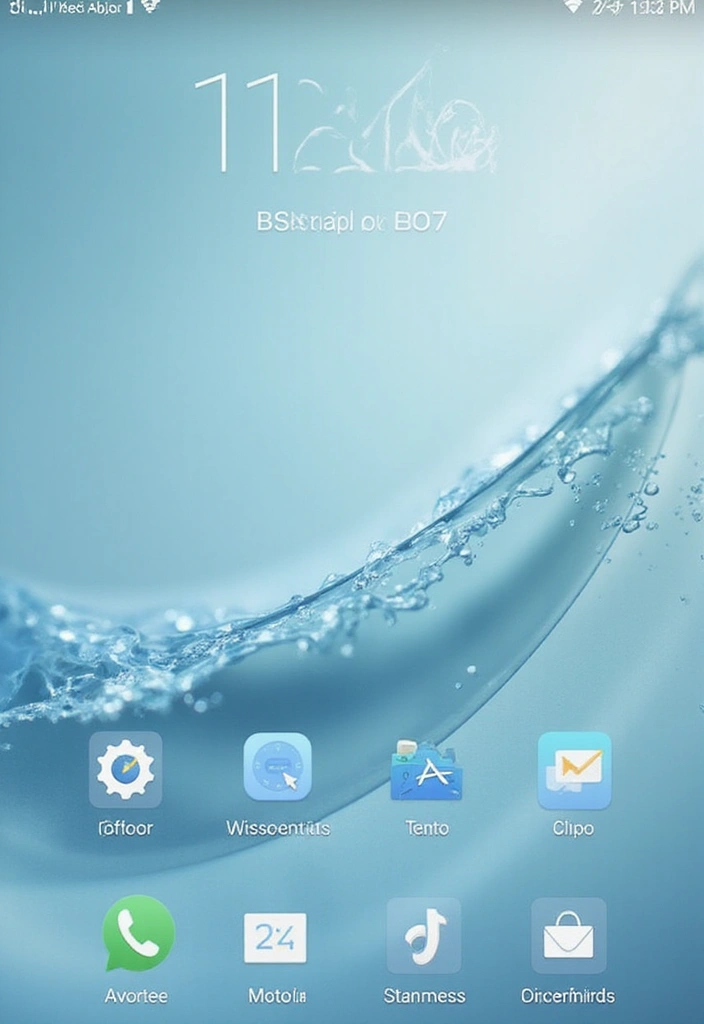 25 Minimalist Homescreen Ideas for a Clean Look 15 25 Minimalist Homescreen Ideas for a Clean Look - 15. Transparent Widgets