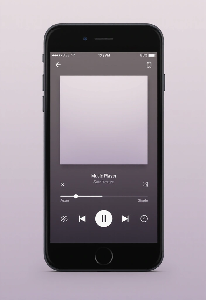 25 Minimalist Homescreen Ideas for a Clean Look 19 25 Minimalist Homescreen Ideas for a Clean Look - 19. Minimalist Music Player