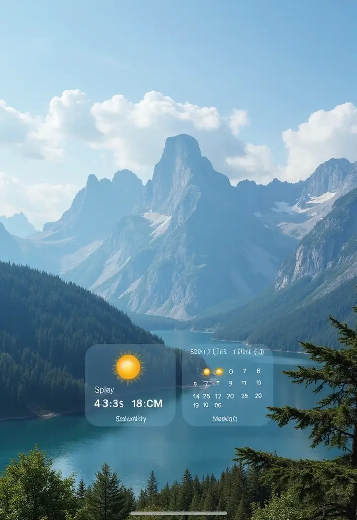 25 Minimalist Homescreen Ideas for a Clean Look 2 25 Minimalist Homescreen Ideas for a Clean Look - 2. Nature-Inspired Backdrops