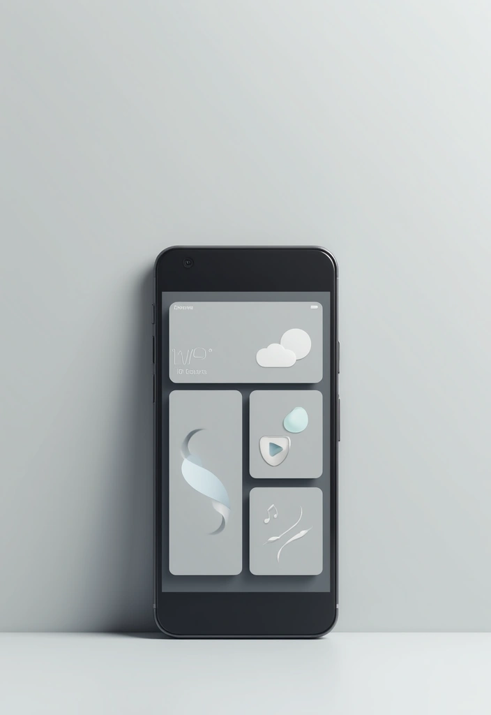 25 Minimalist Homescreen Ideas for a Clean Look 4 25 Minimalist Homescreen Ideas for a Clean Look - 4. Functional Widgets