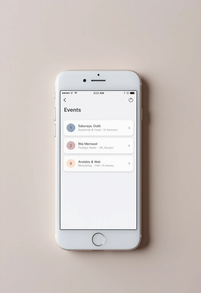 25 Minimalist Homescreen Ideas for a Clean Look 7 25 Minimalist Homescreen Ideas for a Clean Look - 7. Minimalist Calendar View