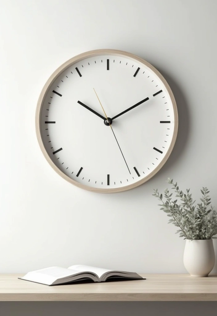 25 Minimalist Things That Spark Joy 9 25 Minimalist Things That Spark Joy - 9. Minimalist Clock