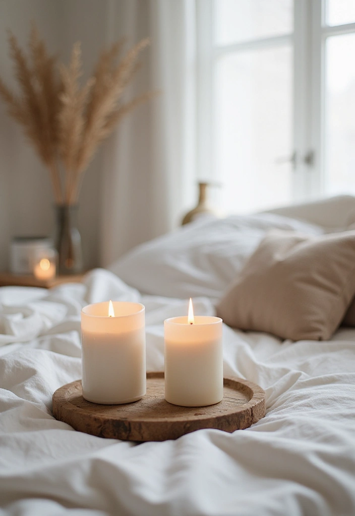 27 Minimalist Bedroom Ideas You’ll Want to Copy 15 27 Minimalist Bedroom Ideas You’ll Want to Copy - 15. Serenity with Scents