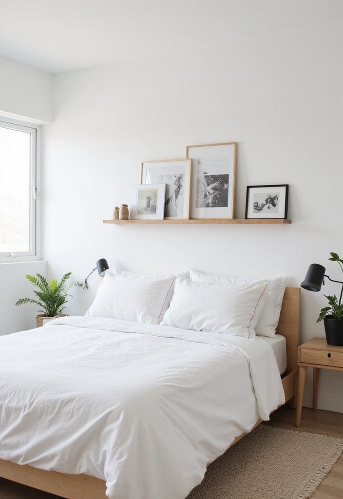 27 Minimalist Bedroom Ideas You’ll Want to Copy 19 27 Minimalist Bedroom Ideas You’ll Want to Copy - 19. Personal Touches