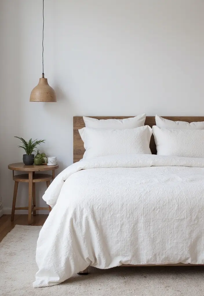27 Minimalist Bedroom Ideas You’ll Want to Copy 25 27 Minimalist Bedroom Ideas You’ll Want to Copy - 25. Subtle Patterns