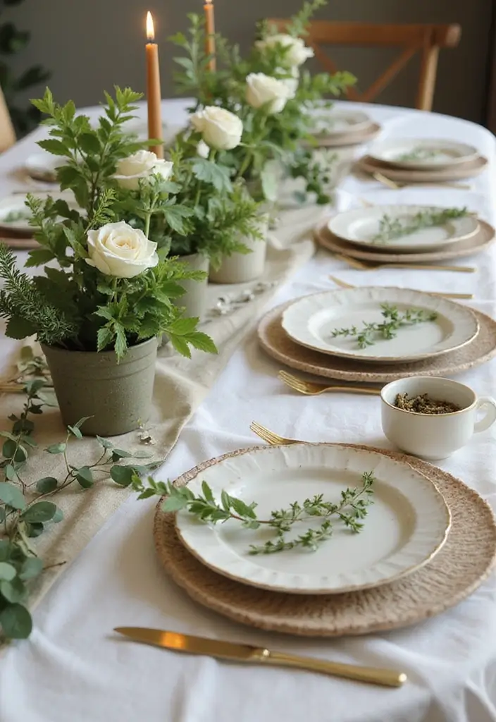 27 Minimalist Birthday Decor Ideas for Any Celebration - 1. Biophilic Elements