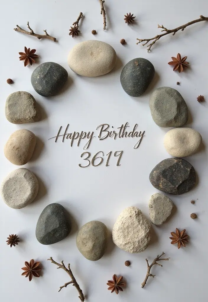 27 Minimalist Birthday Decor Ideas for Any Celebration - 13. Lean on Nature for Decor