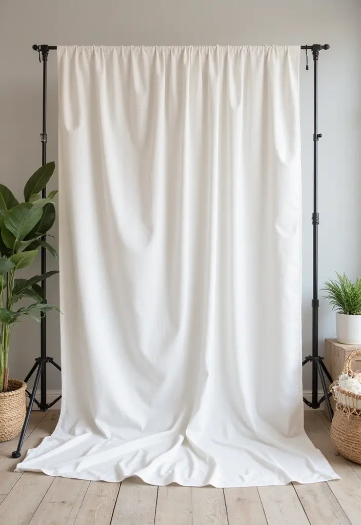27 Minimalist Birthday Decor Ideas for Any Celebration - 14. Minimalist Photo Booth