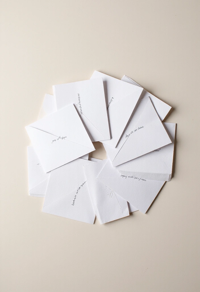 27 Minimalist Birthday Decor Ideas for Any Celebration - 22. Simple Thank You Notes