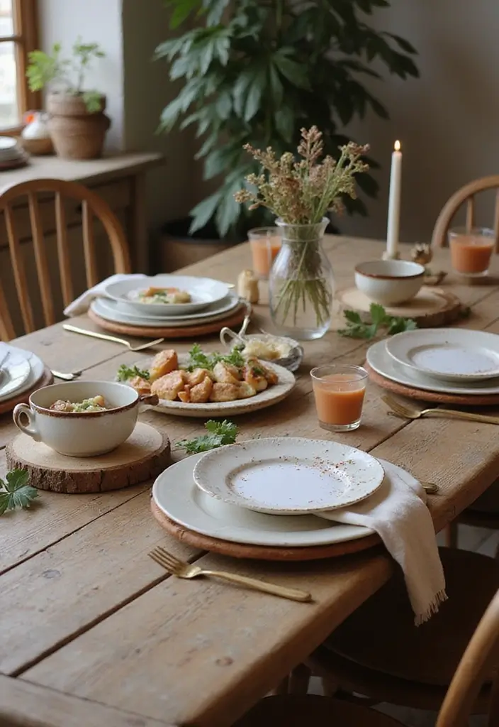 27 Minimalist Birthday Decor Ideas for Any Celebration - 3. Rustic Table Settings