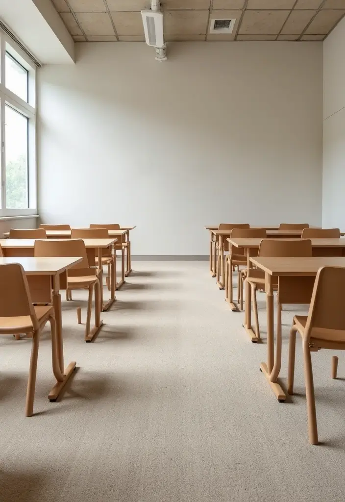 27 Minimalist Classroom Decor Ideas Teachers Will Love 19 27 Minimalist Classroom Decor Ideas Teachers Will Love - 19. Understated Rugs