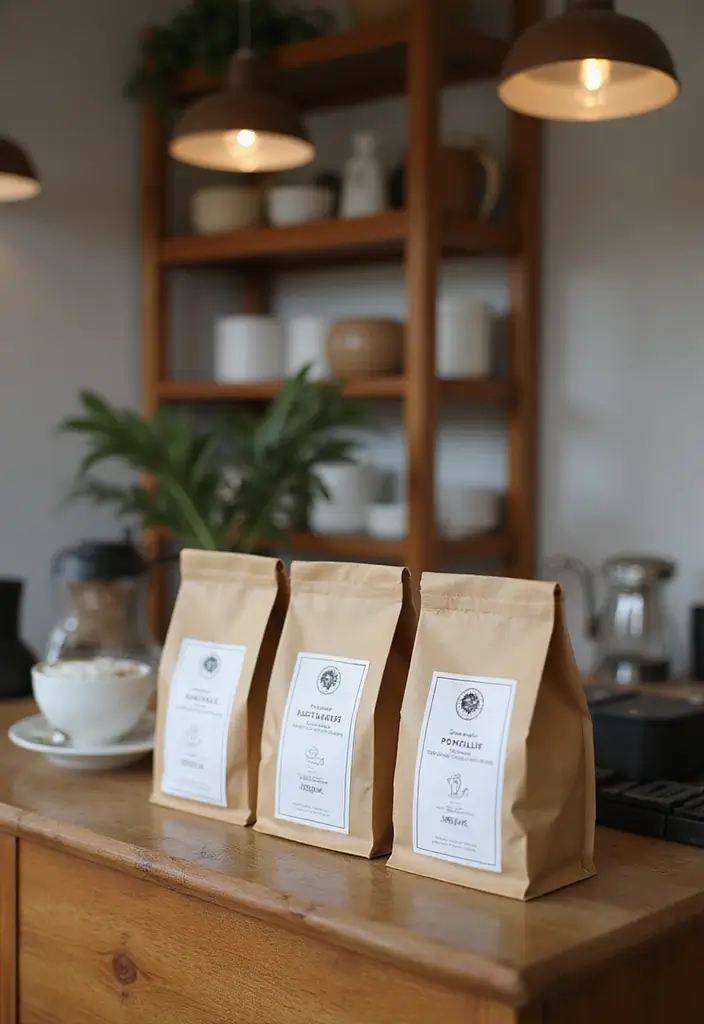 27 Minimalist Coffee Bar Ideas You’ll Want to Try 16 27 Minimalist Coffee Bar Ideas You’ll Want to Try - 16. Sustainable Coffee Beans
