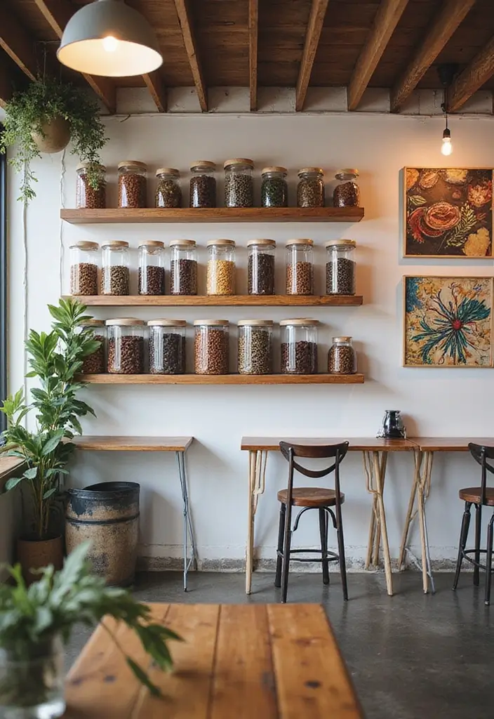 27 Minimalist Coffee Bar Ideas You’ll Want to Try 22 27 Minimalist Coffee Bar Ideas You’ll Want to Try - 22. Creative Coffee Displays