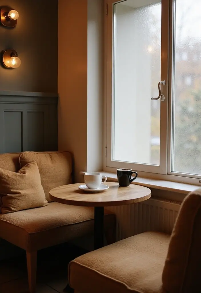 27 Minimalist Coffee Bar Ideas You’ll Want to Try 25 27 Minimalist Coffee Bar Ideas You’ll Want to Try - 25. Cozy Nook for Coffee Lovers