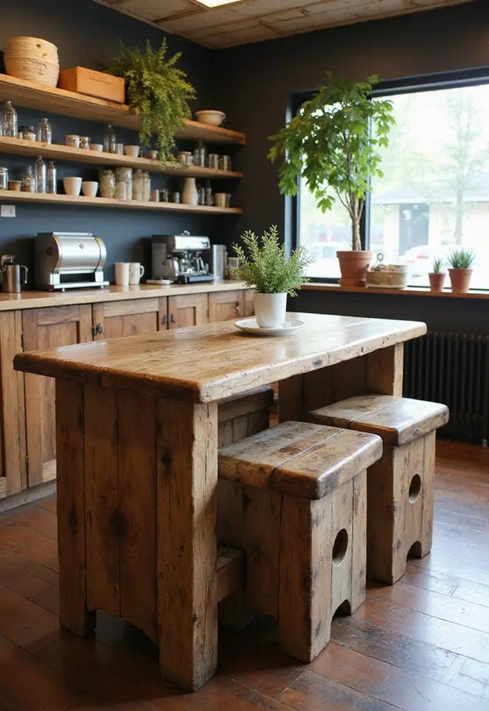 27 Minimalist Coffee Bar Ideas You’ll Want to Try 26 27 Minimalist Coffee Bar Ideas You’ll Want to Try - 26. Upcycled Coffee Bar Furniture