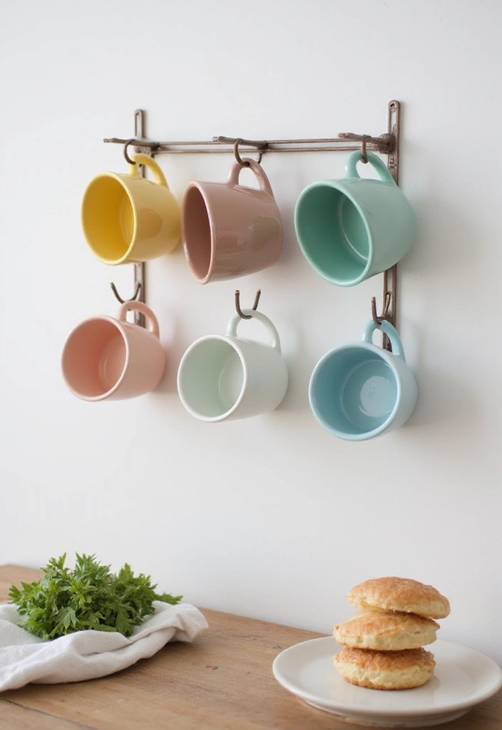 27 Minimalist Coffee Bar Ideas You’ll Want to Try 9 27 Minimalist Coffee Bar Ideas You’ll Want to Try - 9. Wall-Mounted Mug Holder