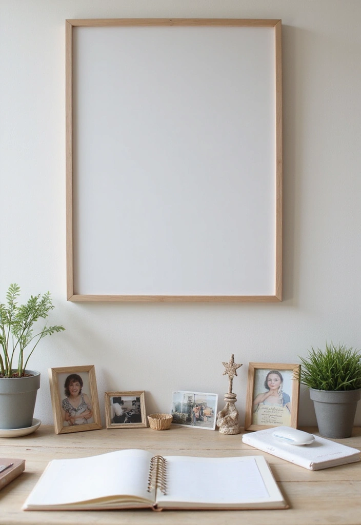 27 Minimalist Desk Inspo Ideas for Modern Workspaces - 10. Personal Touches