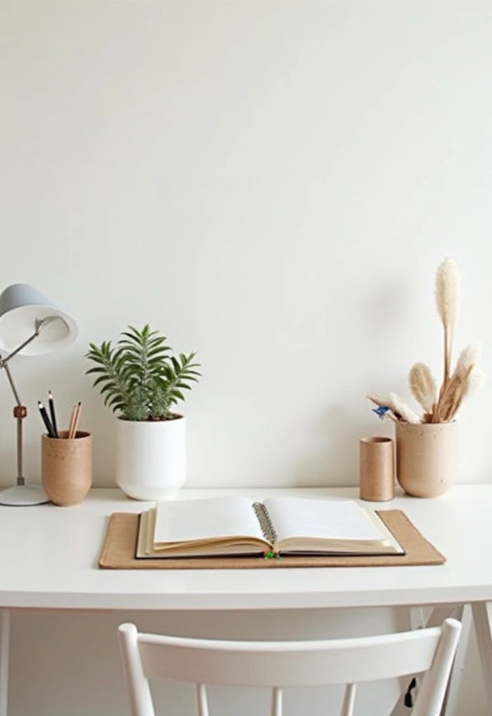 27 Minimalist Desk Inspo Ideas for Modern Workspaces - 20. DIY Minimalism