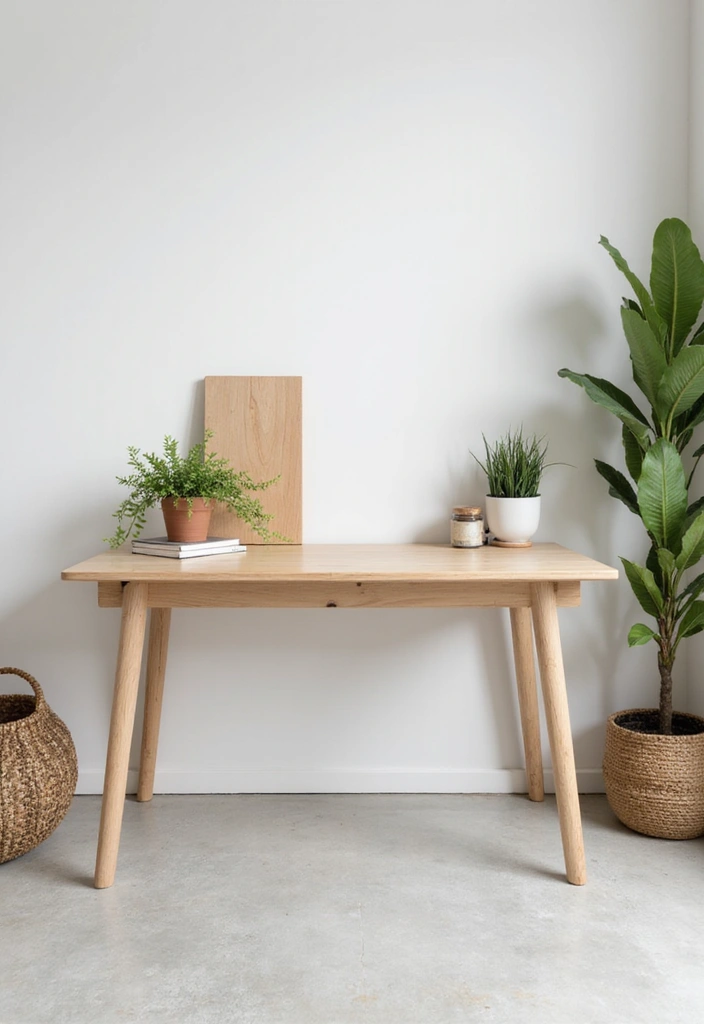 27 Minimalist Desk Inspo Ideas for Modern Workspaces - 26. Eco-Friendly Materials