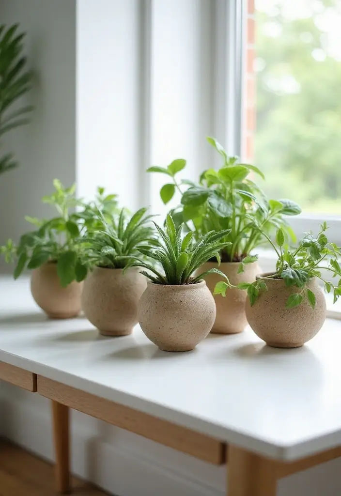 27 Minimalist Desk Inspo Ideas for Modern Workspaces - 3. Greenery Galore