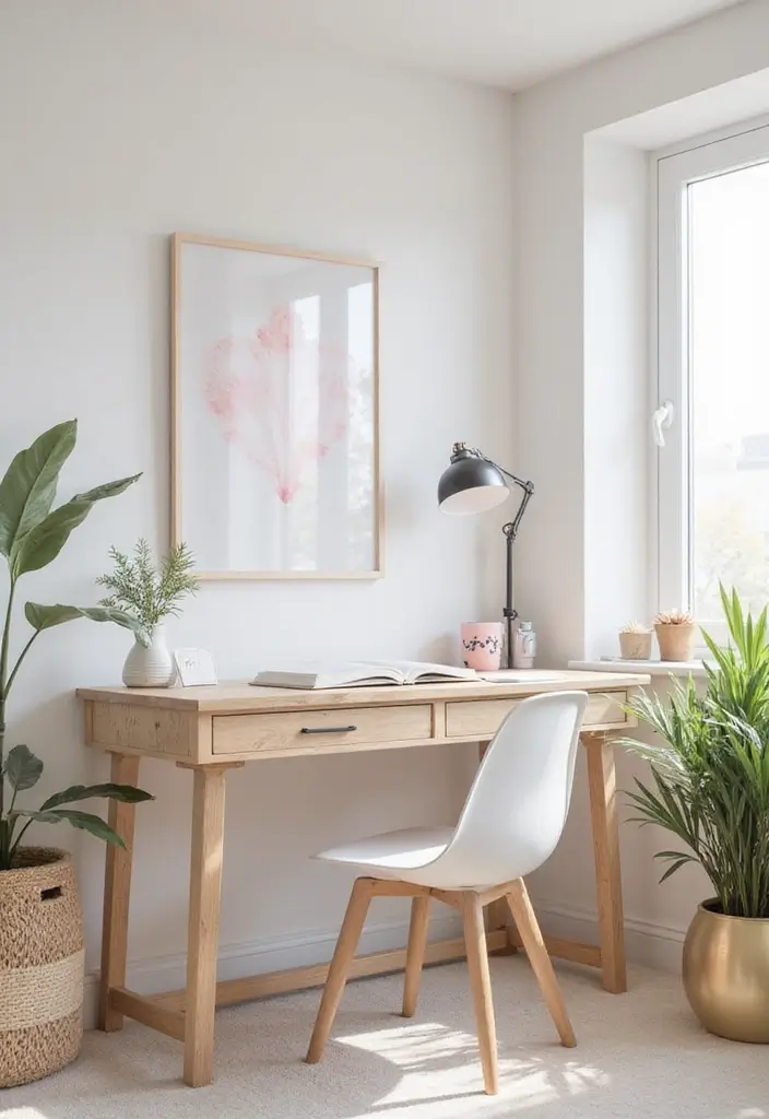 27 Minimalist Desk Inspo Ideas for Modern Workspaces - 4. Scandi Chic