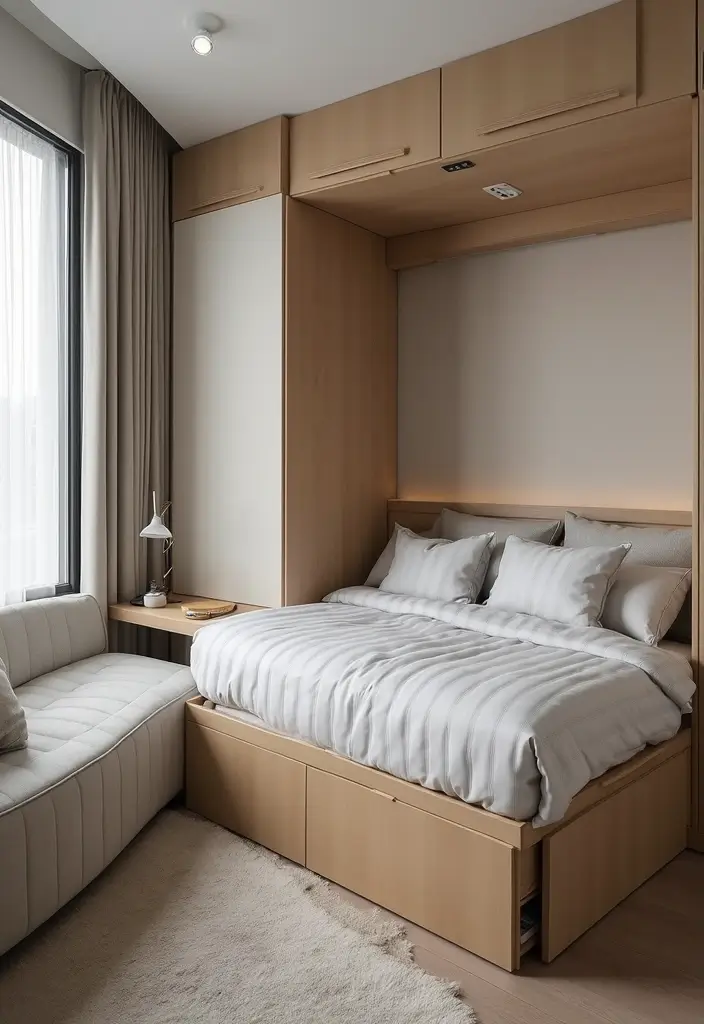 27 Minimalist Dorm Room Ideas for Students 1 27 Minimalist Dorm Room Ideas for Students - 1. Go for Multi-Functional Furniture