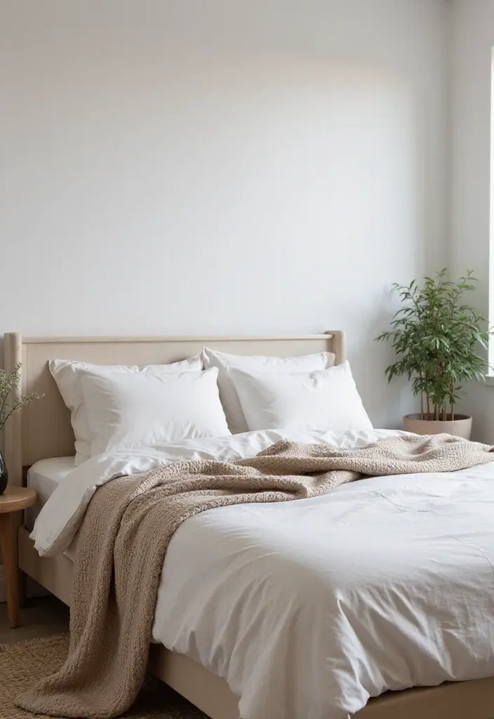 27 Minimalist Dorm Room Ideas for Students 10 27 Minimalist Dorm Room Ideas for Students - 10. Keep It Simple with Bedding