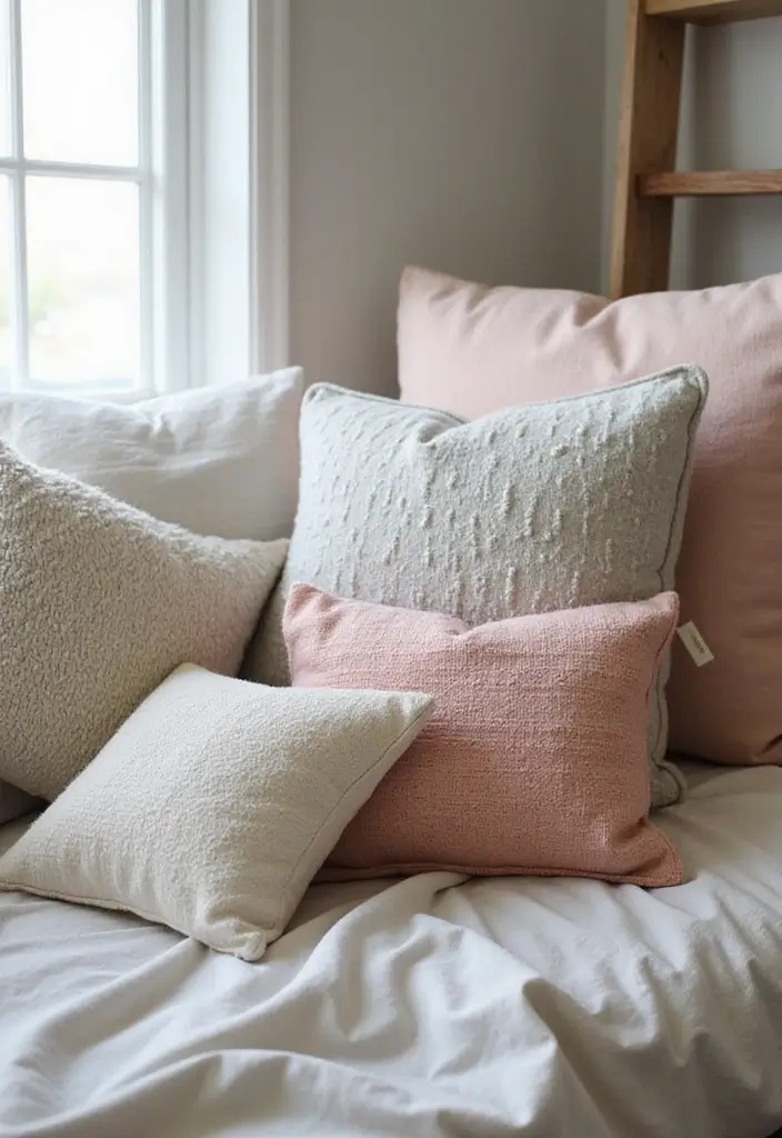 27 Minimalist Dorm Room Ideas for Students 22 27 Minimalist Dorm Room Ideas for Students - 22. Minimalist Throw Pillows