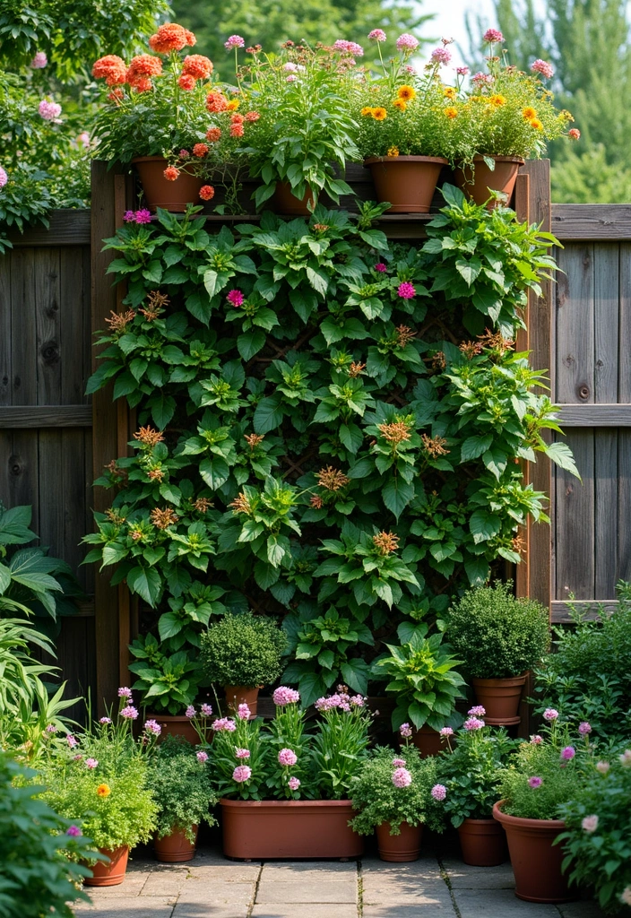 27 Minimalist Fence Ideas That Look Clean 11 27 Minimalist Fence Ideas That Look Clean - 11. Vertical Garden Fence