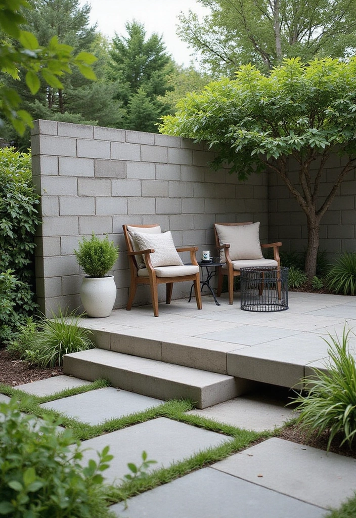 27 Minimalist Fence Ideas That Look Clean 17 27 Minimalist Fence Ideas That Look Clean - 17. Concrete Block Fencing