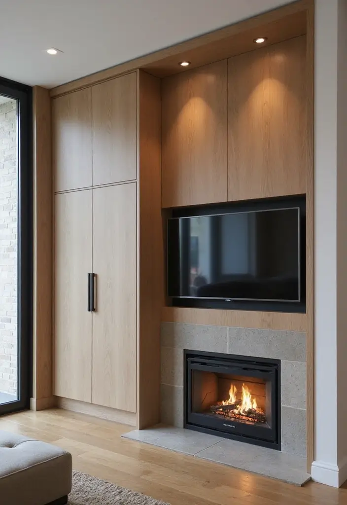 27 Minimalist Fireplace Ideas That Look Modern 13 27 Minimalist Fireplace Ideas That Look Modern - 13. Hidden Fireplaces