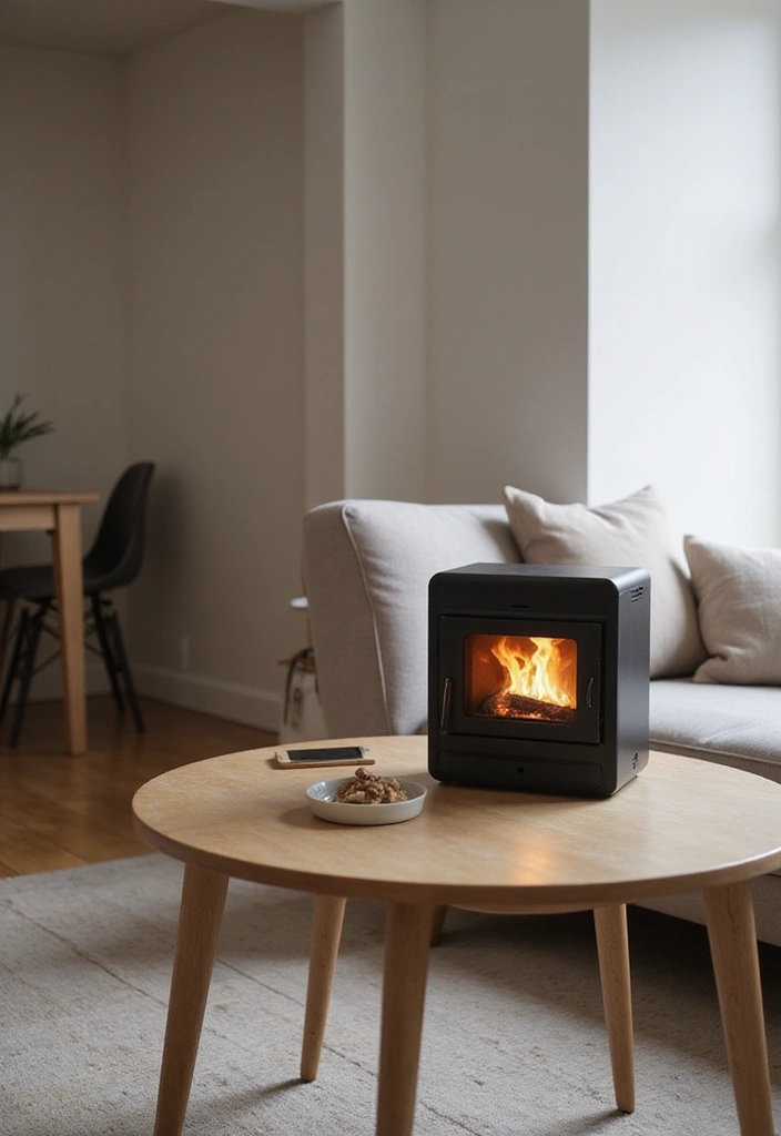 27 Minimalist Fireplace Ideas That Look Modern 17 27 Minimalist Fireplace Ideas That Look Modern - 17. Portable Fireplaces