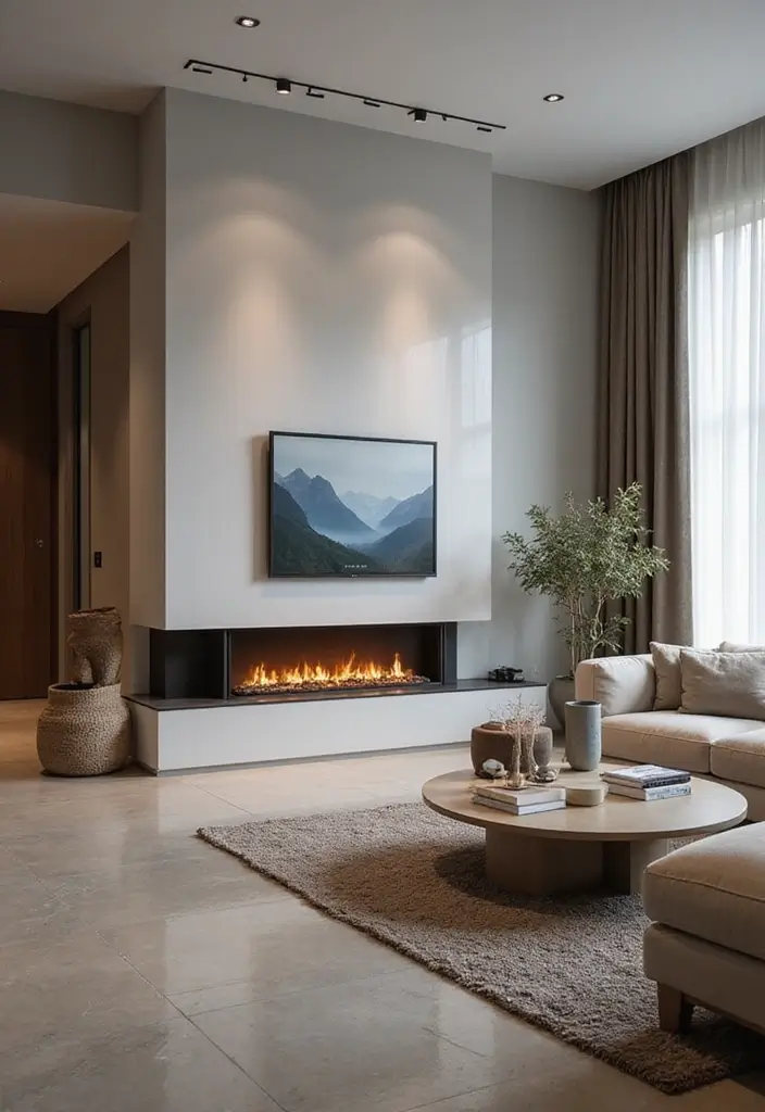 27 Minimalist Fireplace Ideas That Look Modern 21 27 Minimalist Fireplace Ideas That Look Modern - 21. Smart Fireplaces