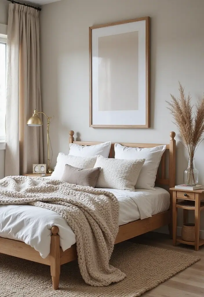 27 Small Minimalist Bedroom Ideas That Save Space 14 27 Small Minimalist Bedroom Ideas That Save Space - 14. Simple Textures