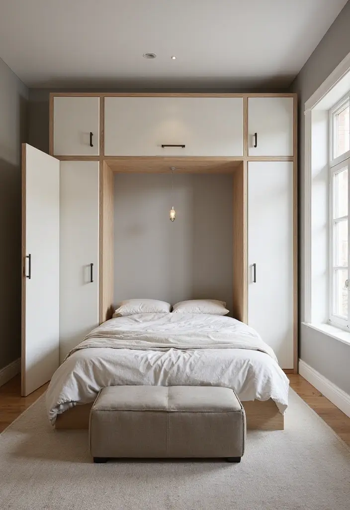 27 Small Minimalist Bedroom Ideas That Save Space 2 27 Small Minimalist Bedroom Ideas That Save Space - 2. Multi-Functional Furniture
