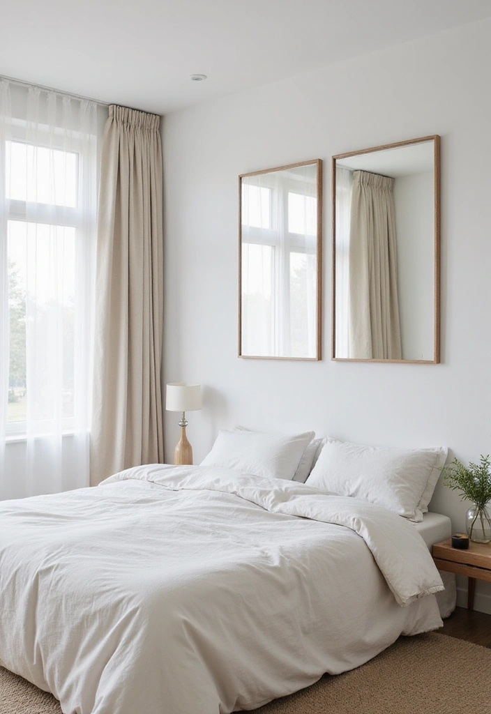 27 Stunning Minimalist Bedroom Black and White Designs 19 27 Stunning Minimalist Bedroom Black and White Designs - 19. Minimalist Mirrors